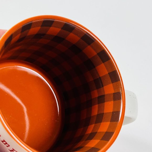 Sheffield Home Pumpkin Spice & Everything Nice 18 oz Orange Beige Coffee Mug - Picture 4 of 5